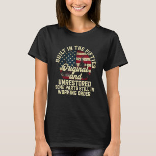 Camiseta Sinalizador Dos Eua Construído No Original Do Anos