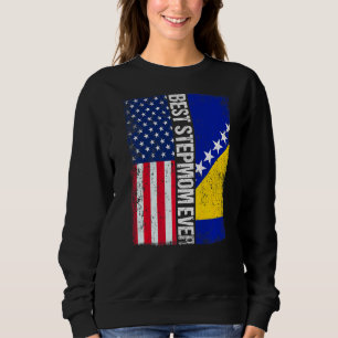Camiseta Sinalizador Dos Eua E Melhor Stepmo Da Bandeira Da