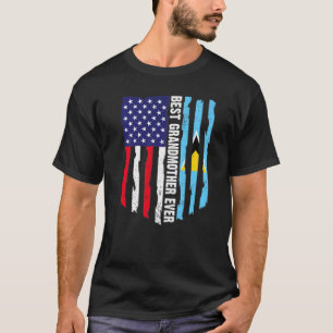 Camiseta Sinalizador dos EUA e Santo Lucia Sinalizador Melh