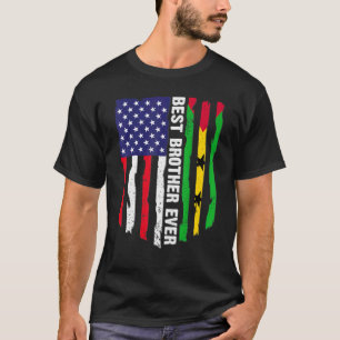 Camiseta Sinalizador Dos Eua E São Tomé E Príncipe Melhor I