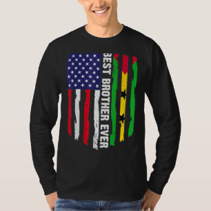Camiseta Sinalizador Dos Eua E São Tomé E Príncipe Melhor I