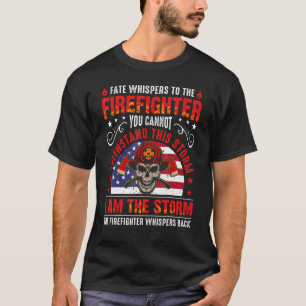 Camiseta Sinalizador Dos Eua Eu Sou O Capacete De Bombeiros