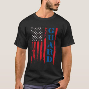 Camiseta Sinalizador dos EUA Guarda da Costa dos EUA Guarda