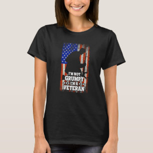 Camiseta Sinalizador Dos Eua Não Estou Engraçado Im Um Vete