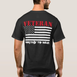 Camiseta Sinalizador dos EUA - USMC VERMELHO Veterano - Dig