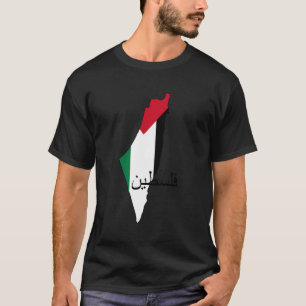 Camiseta Sinalizador e Mapa Palestino