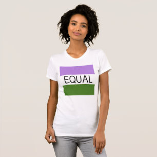 Camiseta Sinalizador EQUAL Genderqueer