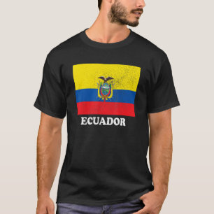 Camiseta Sinalizador Equatoriano Orgulho de Bandeiras do Eq