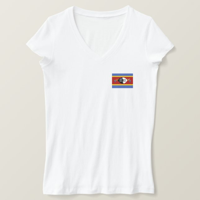 Camiseta Sinalizador Eswatini (Frente do Design)