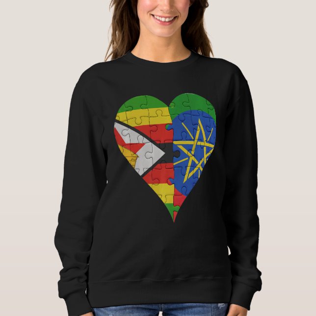Camiseta Sinalizador Etíope do Zimbabué (Frente)
