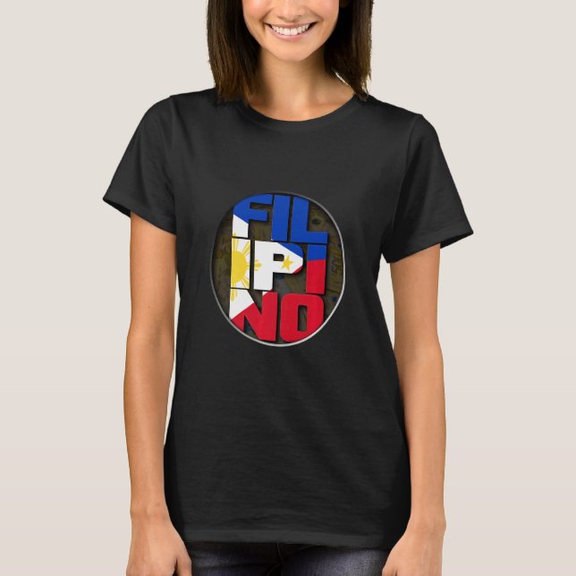 Camiseta Sinalizador Filipino Filipino Sinalizador Pinoy Es (Frente)