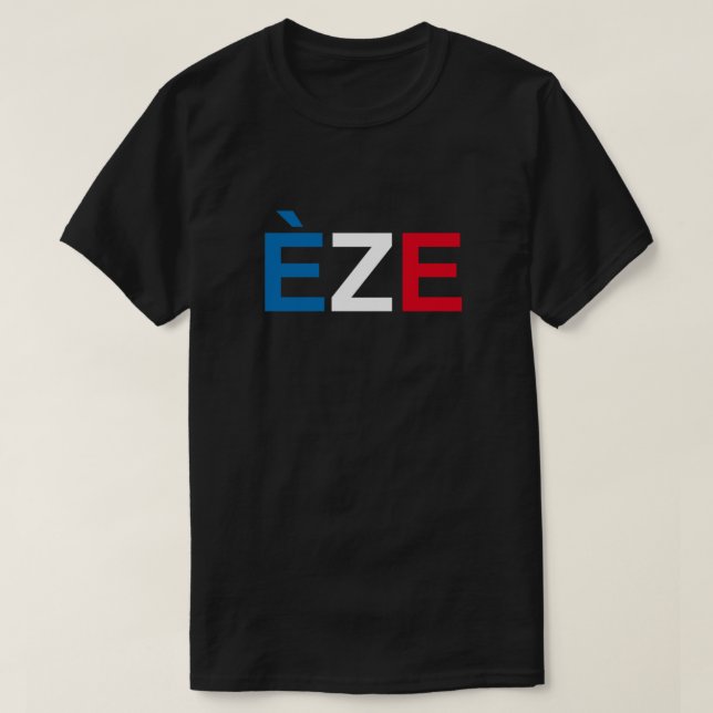 Camiseta Sinalizador francês EZE Essencial (Frente do Design)