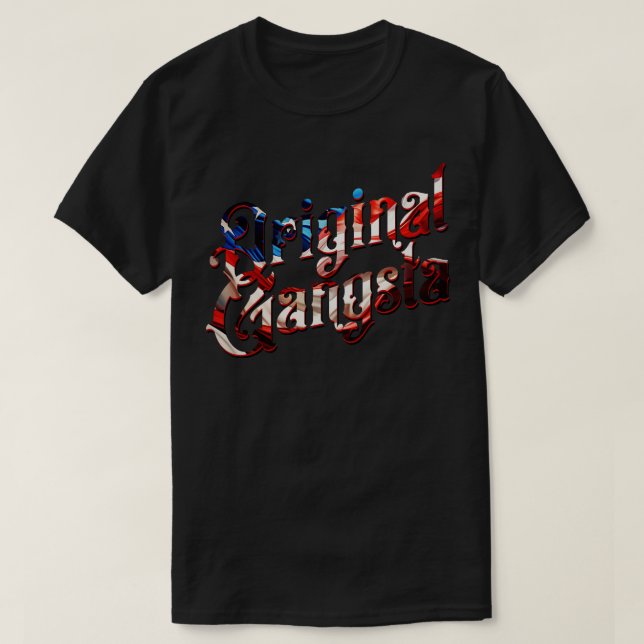 Camiseta Sinalizador Gangsta Original (Frente do Design)