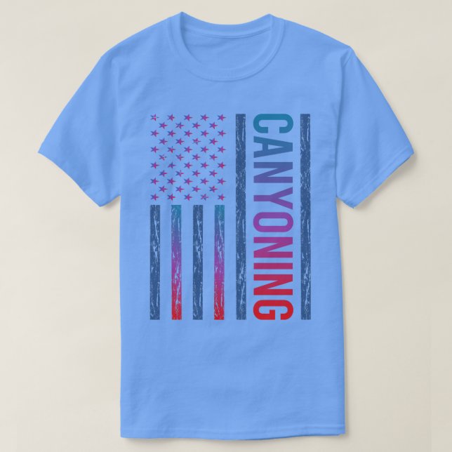 Camiseta Sinalizador Gradiente Canyon Canyon Canyononeering (Frente do Design)