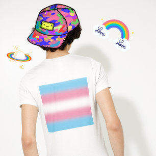 Camiseta Sinalizador Gradiente do Orgulho Transgênero - Sin