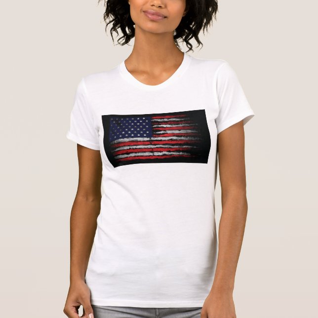 Camiseta Sinalizador Grunge U.S.A (Frente)
