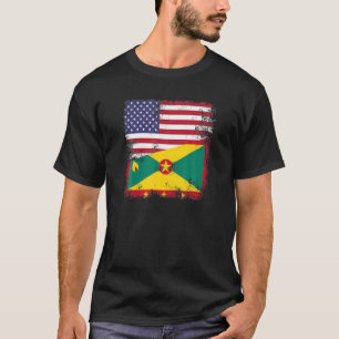 Camiseta Sinalizador Half Grenadiano Vintage Grenada USA