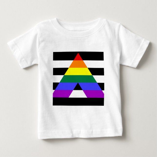 Camiseta sinalizador hetero Ally (Frente)