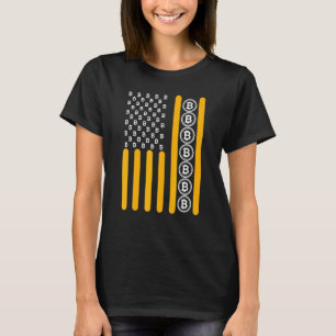 Camiseta Sinalizador Hodl da Cadeia de Bloqueio Crypto Bitc