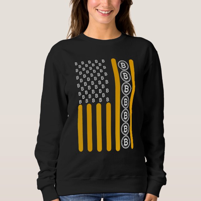 Camiseta Sinalizador Hodl da Cadeia de Bloqueio Crypto Bitc (Frente)
