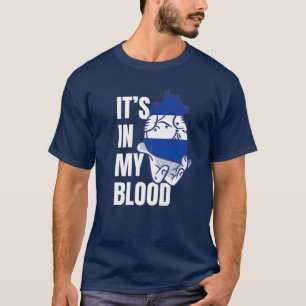 Camiseta Sinalizador Hondurenho Cardíaco Veins Mão Honduras
