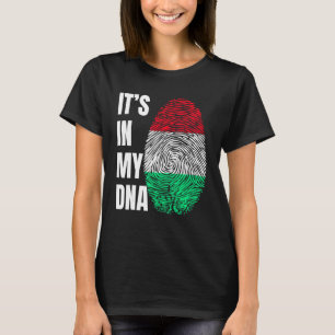Camiseta Sinalizador Húngaro de Biometria de DNA Impressão