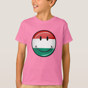 Camiseta Sinalizador Húngaro Sorridente