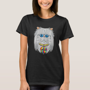 Camiseta Sinalizador I Orgulho gay do Lgbtq I Gato Persa