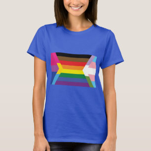 Camiseta Sinalizador Inclusivo com Cores Bi, Pan, Trans e G