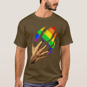 Camiseta Sinalizador Incrível Significa LGBTQ Mais Chuva Do