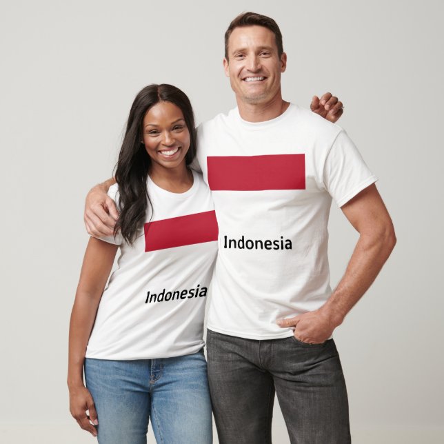 Camiseta Sinalizador Indonésia (Unissex)
