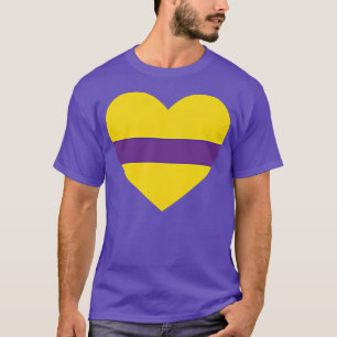 Camiseta Sinalizador Interse LGBTQ+ Orgulho Mês do Coração