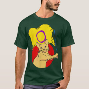Camiseta Sinalizador Interseual Gato Sexo Não Binário 