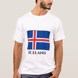 Camiseta Sinalizador Islândia (islandês)