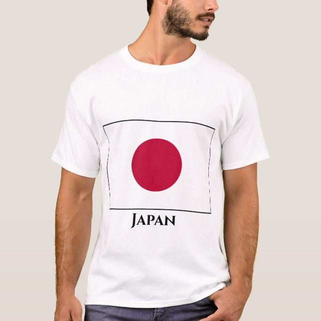 Camiseta Sinalizador Japão (Japonês) (Frente)