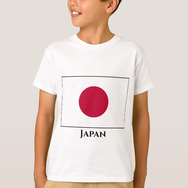 Camiseta Sinalizador Japão (Japonês) (Frente)