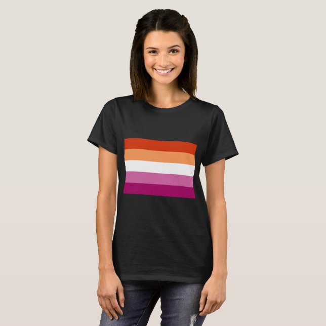 Camiseta Sinalizador lésbica (Frente Completa)