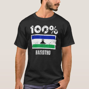 Camiseta Sinalizador Lesoto Suporte 100 Bateria Basotho Ene