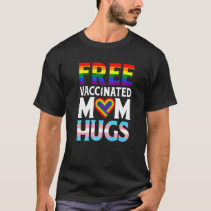 Camiseta Sinalizador Lgbt Orgulhoso Mãe Liberta Mãe Abraça