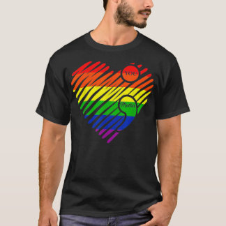 Camiseta Sinalizador LGBTQ Inspiracional L gay Hearde Pride