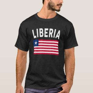 Camiseta Sinalizador Libéria Homens do Orgulho Liberiano