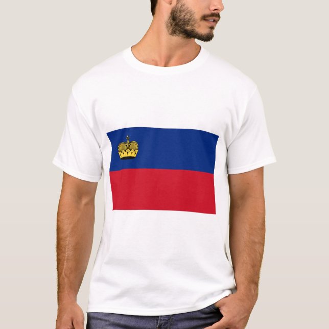 Camiseta Sinalizador Liechtenstein (Frente)
