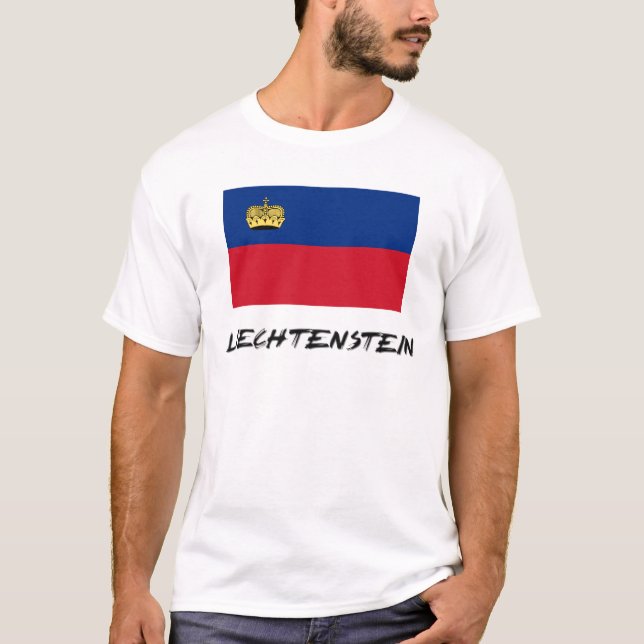 Camiseta Sinalizador Liechtenstein (Frente)