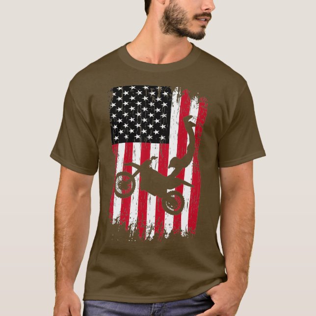 Camiseta Sinalizador Motocross-American Supercross (Frente)