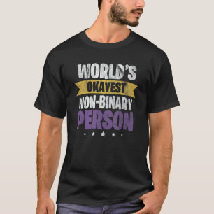 Camiseta Sinalizador Não Binário do Genderqueer Pessoa Não