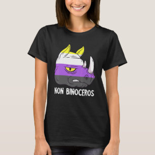 Camiseta Sinalizador Não Binário Rinoceronte Não Binário LG
