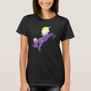 Camiseta Sinalizador Não Binário Unicórnio Unicórn Lgbt Fil