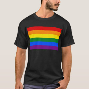 Camiseta Sinalizador Orgulho gay do arco-íris LGBT
