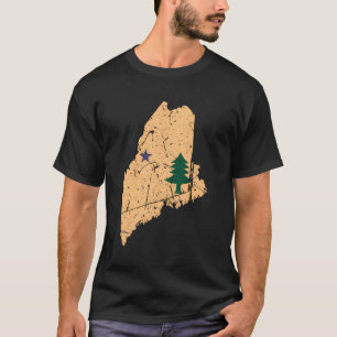 Camiseta Sinalizador original do Estado do Maine Norte Diri