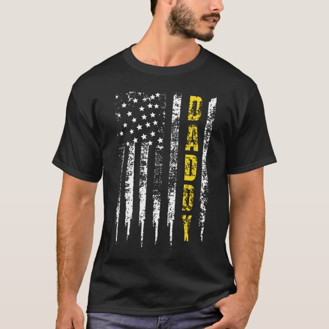 Camiseta Sinalizador Pai de Linha Amarelo do Driver de Tron (Frente)